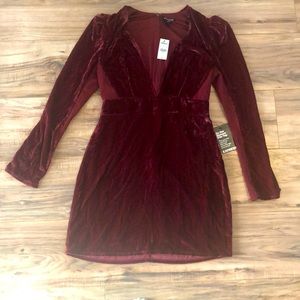 Express- beautiful cranberry cocktail dress
